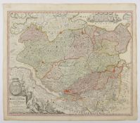 Holstein, kolorierter Kupferstich, J.B. Homann, ungerahmt