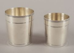 zwei Becher, 925/ooo, Jezler, Schweiz, 20.Jh.