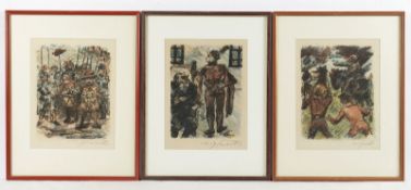Corinth, Lovis, 3 Lithos, aus Wilhelm Tell, R.
