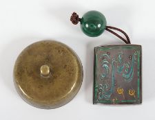 zwei Netsuke, Metall, 19.Jh.