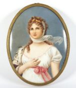 ovale Bildplatte 