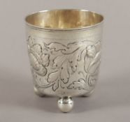 Nürnberger Kugelfußbecher, Johann Reinhold Mühl, 1674-1681, Nürnberg