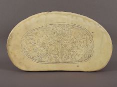 Cizhou-'Blumenkissen', China, wohl nördliche Song-/Jin-Zeit, 12./13. Jh.