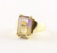 Ametrinring, 585/ooo Gelbgold, 9,3g