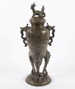 Weihrauchbrenner, Bronze, Japan, Meiji