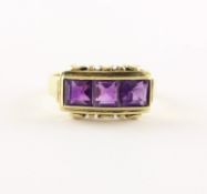 Amethystring, 585/ooo Gelbgold, 4,1g