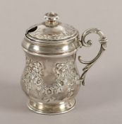 Senfgefäß, Silber 950/ooo, Frankreich, 19.Jh.