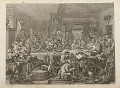 Sammlung Hogarthischer Kupferstiche, Neunte Lieferung von sechs Platten (6 Stück)