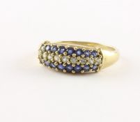 Ring, 333/ooo Gelbgold, Safir 2,7g