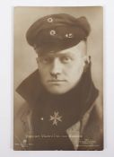Portraitkarte Manfred Frh. von Richthofen, sign.