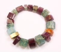 Edelstein-Designkette, 750/ooo GG Schließe