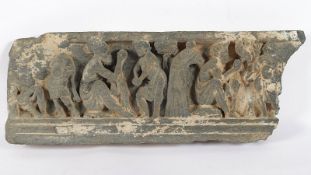 Architekturrelief, grauer Schicht, Pakistan, Gandhara, 2./3.Jh.