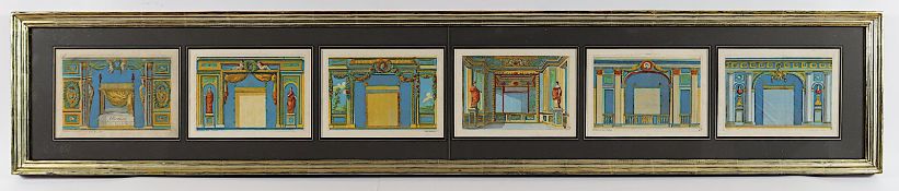 Lepautre, Jean, sechs Stiche, um 1680, R.