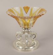 Aufsatzschale, Silber, Glas, deutsch, 19./20.Jh.