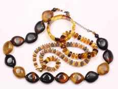 Konvolut Bernsteinschmuck, 