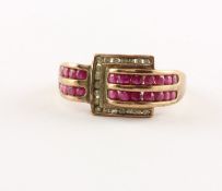 Rubinring, 333/ooo RG, 2,8g