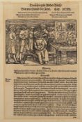 Zahnarzt, Trostspiegel, um 1580, Holzschnitt