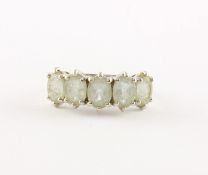 Aquamarinring, 585/ooo WG, 3,6g
