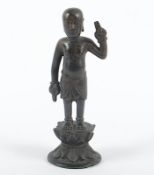 Buddha als Kind, Bronze, China, Ming-Zeit