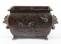 Jardiniere, Bronze, Japan, Meiji