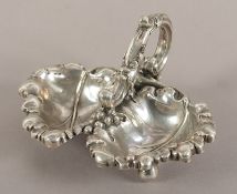 Doppelsaliere, Silber 13lötig, deutsch, 19.Jh.