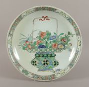 Teller, famille verte, China, 18.Jh.