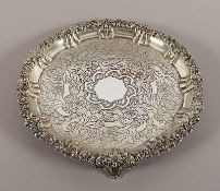 Salver, Silber 925/ooo, Sheffield, 1823