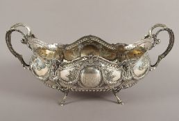 große Jardiniere, Silber, Hanau, um 1900
