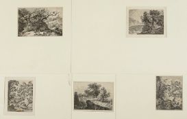 Kobell, Franz, fünf Blätter Landschaften