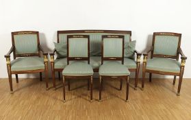 Salon-Ensemble im Empirestil, deutsch, um 1900