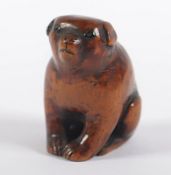 Netsuke, Buchsbaum, Hund
