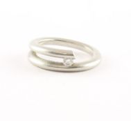 Brillantring, 950/ooo Platin, 12,6g