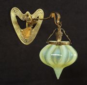 Wandlampe, Gräflich Harrasche Glashütte, um 1900