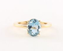 Aquamarinring, 750/ooo RG, 4,5g