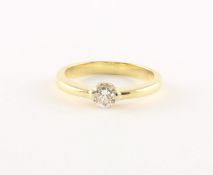 Brillantring, 750/ooo GG, 4,9g