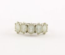 Aquamarinring, 585/ooo WG, 3,6g