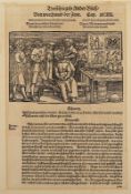 Zahnarzt, Trostspiegel, um 1580, Holzschnitt