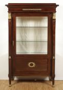 Vitrine im Empirestil, deutsch, um 1900