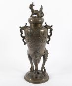 Weihrauchbrenner, Bronze, Japan, Meiji
