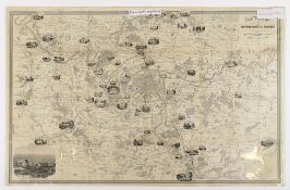 Paris und Umgebung, Stahlstich