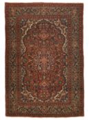 Antique Isfahan Rug 3'4'' x 4'11'' (1.02 x 1.50 M)