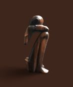 African Thinker Sculpture