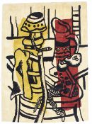 Mid-Century French Basquiat  Rug 5'8" x 7'10" (1.73 x 2.39 M)