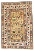 Antique Kazak Ganjeh Rug 4'1" x 6' (1.24 x 1.83 M)
