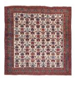 Antique Afshar Rug 3'5'' x 3'6'' (1.04 x 1.07 M)
