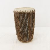 African Double-Sided Ritual Cowhide Drum