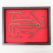 Collection of 10 Hand Forged Iron Gate Latches