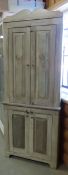 Antique Shabby Chic corner cabinet 81
