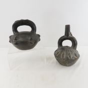 2 Pre-Columbian Chimu Inca Peruvian Vessels