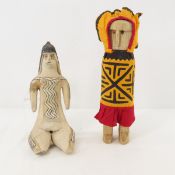 Brazilian Karaja Tribal Figure & Panama Guna Doll